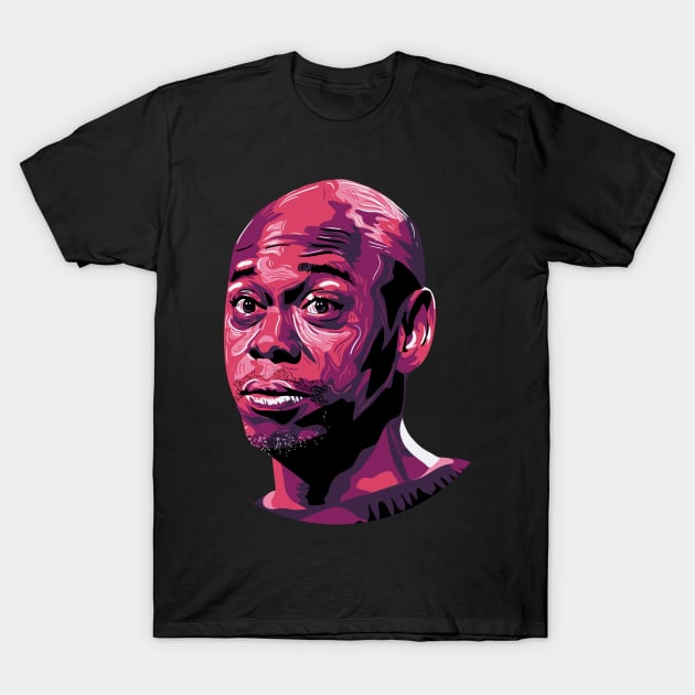 Dave Chappelle T-Shirt by nicholashugginsdesign